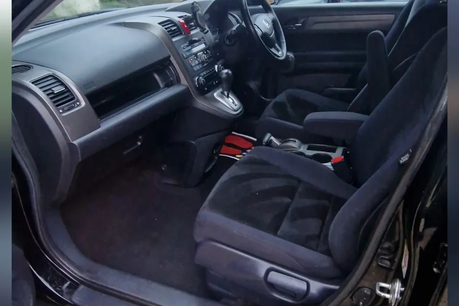 Refreshed Honda CR-V passenger side with clean seats and carpets after interior valet by Hydrowax